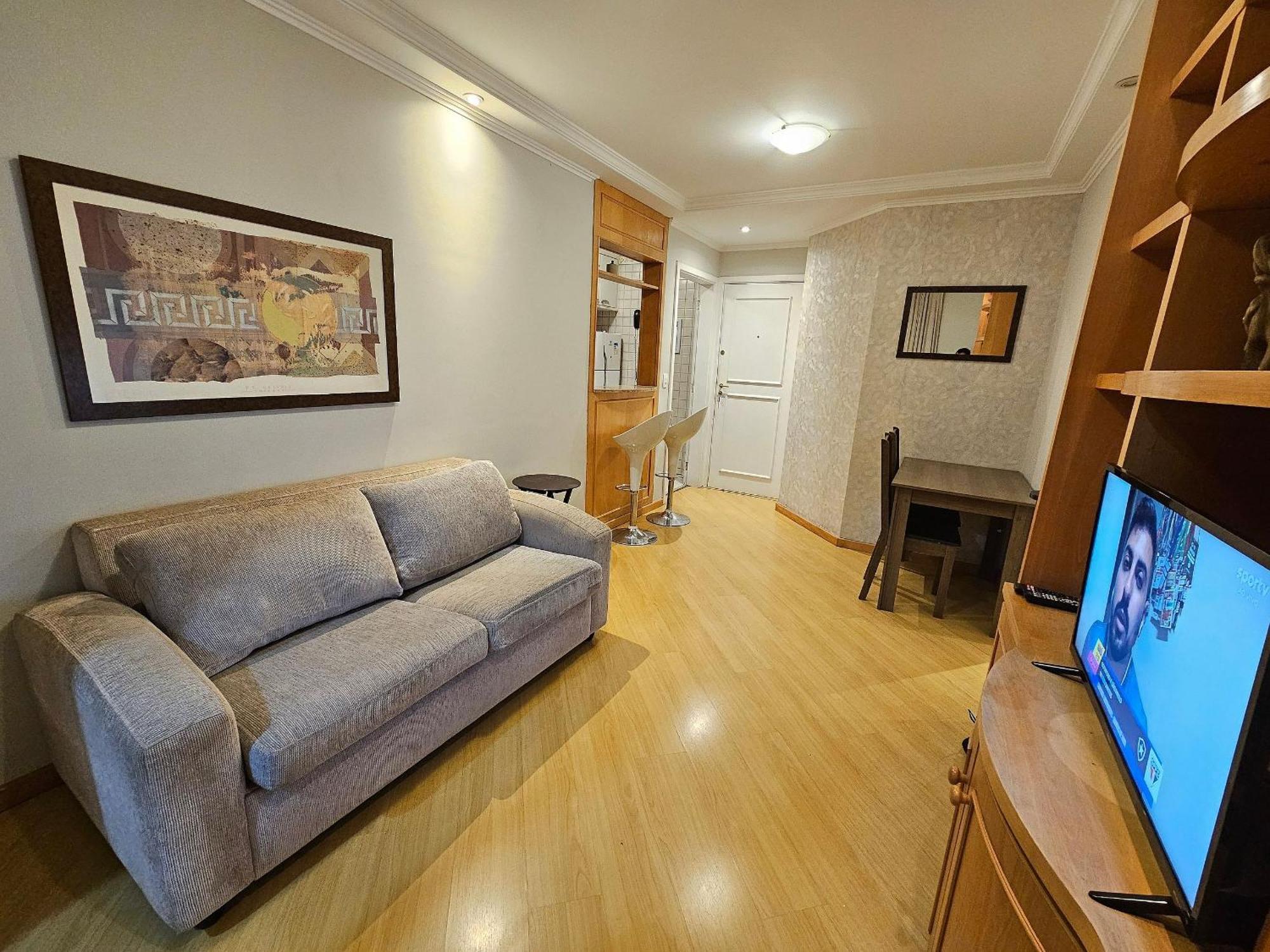 Flat Apart/Hotel Com Uma Suite E Cozinha Completa 圣保罗 外观 照片